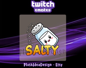 Salty - Twitch Sub Emote | Twitch Subscribers Emote