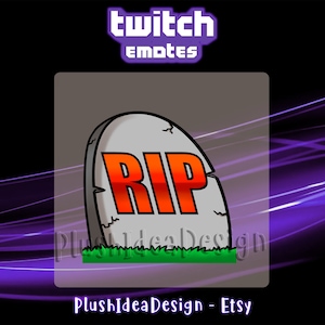 RIP Emote - Twitch Sub Emote | Twitch Subscribers Emote