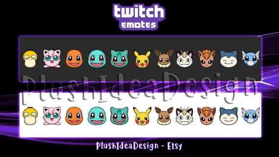 Pokemon 11 Twitch Sub Cheer Bit Badges Etsy