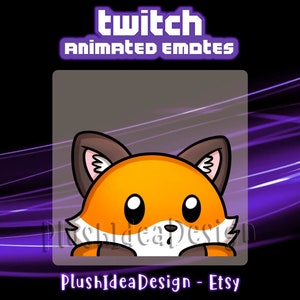 ANIMATED Lurk Fox - ANIMATED Twitch Sub Emote
