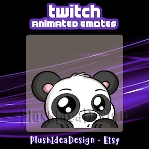 ANIMADO Lurk Panda - Sub Emote ANIMADO de Twitch