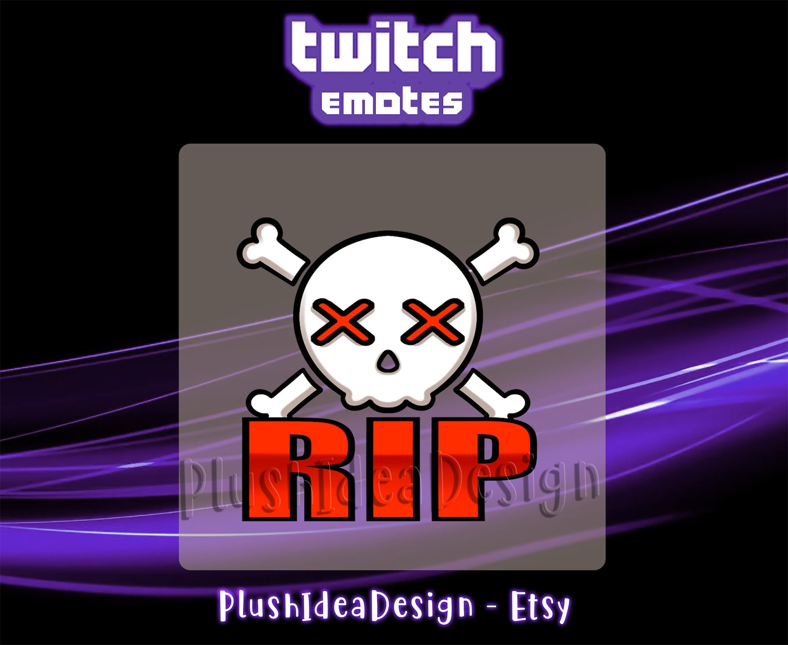 RIP Emote Twitch Sub Emote Twitch Subscribers Emote Etsy