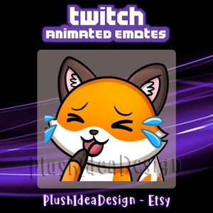 ANIMATED LOL Laugh Fox  - ANIMATED Twitch Sub Emote