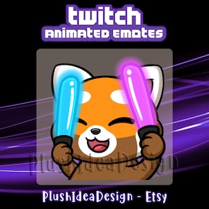 ANIMADO Rave Hype Dancing Red Panda - Subemoticón ANIMADO de Twitch