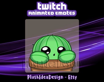ANIMATED Lurk Cactus - ANIMATED Twitch Sub Emote