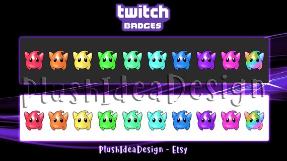 Luma 10 Twitch Sub Cheer Badges Bit Badges Super Mario Etsy