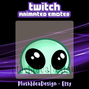 ANIMATED Lurk Alien Extraterrestrial  - ANIMATED Twitch Sub Emote