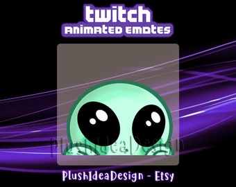 ANIMATED Lurk Alien Extraterrestrial - ANIMATED Twitch Sub Emote
