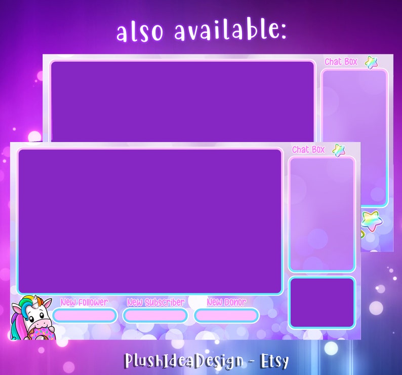 Unicorns 6 Twitch SubCheer BadgesBit Badges