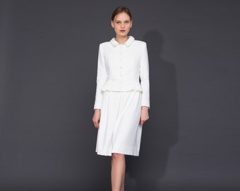 Skirt and jacket wedding best sale outfits