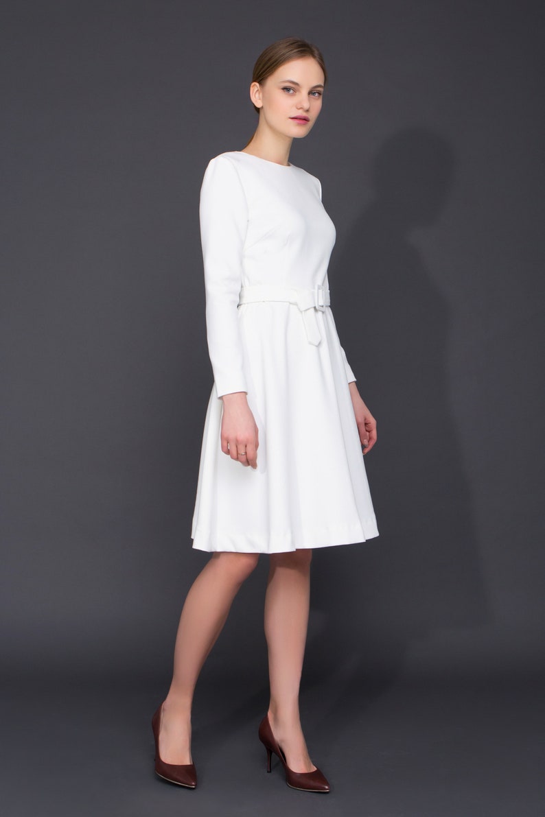 fit and flare wedding guest