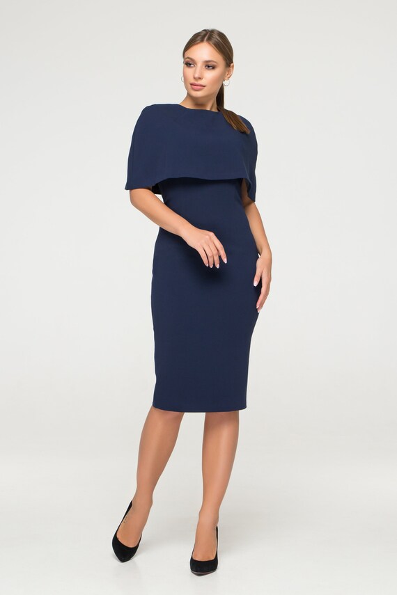 Wedding guest shop cape dress
