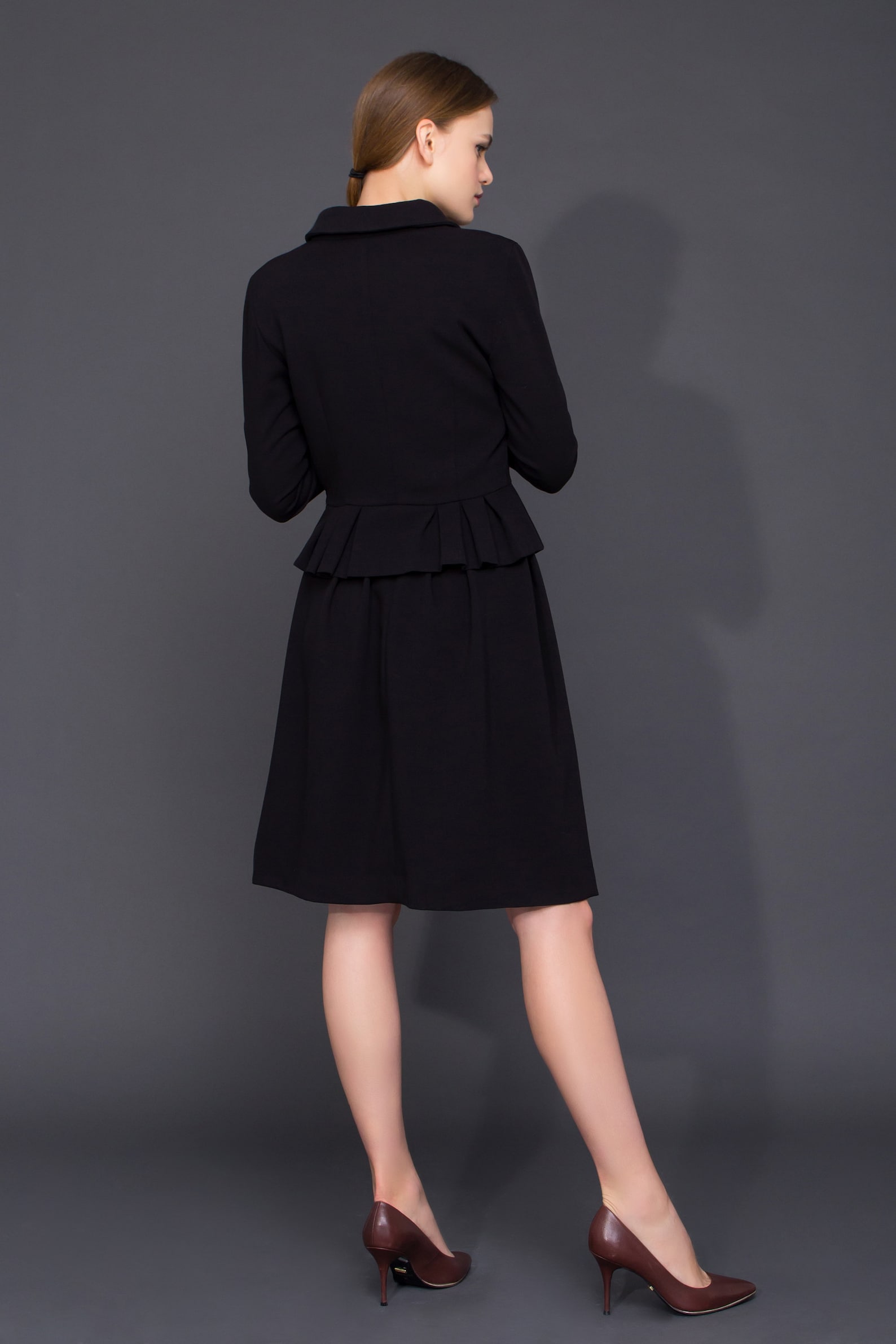 Black Women Suit Women Skirt Suits Set Long Sleeve Skirt Etsy