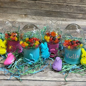 Personalized Easter Bunny and Easter Egg Candy Dispensers