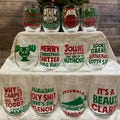 Christmas Vacation Movie Quotes Themed  Holiday Stemless Wine Glasses 12 Designs PLUS 4 NEW DESIGNS