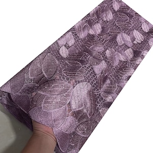 Tulle Lace Swiss Voile Lace Fabric With Stones African Cord Lace Fabric 5 Yards Cotton Embroidery Nigerian Lace Fabric Wedding Dark Purple