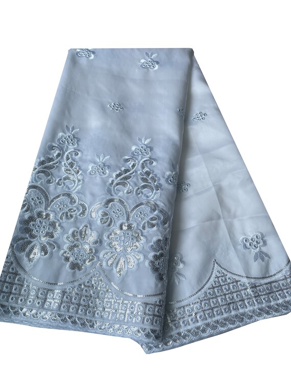 Silk lace fabric yard discount