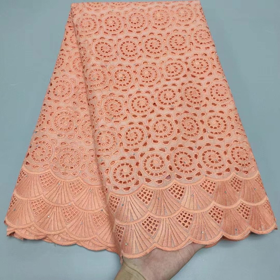 Dry Lace High Quality African Lace Fabric Cotton 5 Yards Etsy