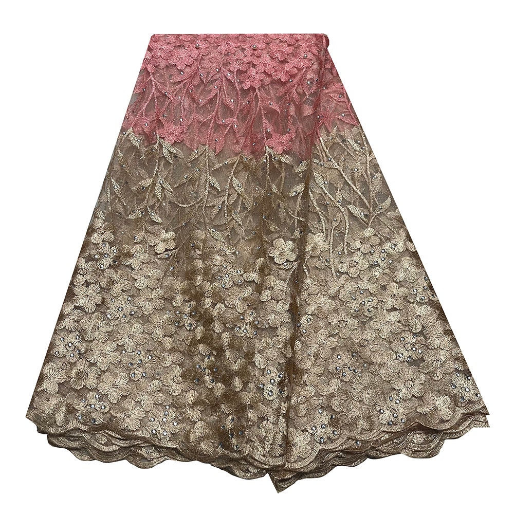 Tela de encaje de tul suizo con gasa y piedras, tela de encaje de cordón  africano de 5 yardas, tela de encaje nigeriano con bordado de algodón para  bodas, color morado oscuro -, image size:1000x1000