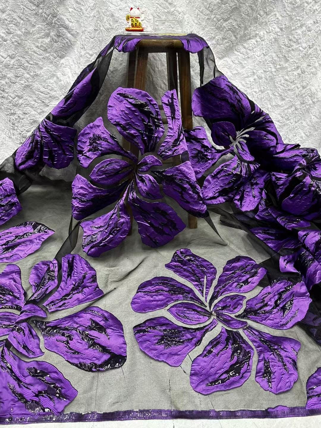 5 yardas de telas de encaje africanas para manualidades de costura, tela de  encaje de gasa suiza de alta calidad con bordado de malla, tela de, image size:1080x1440