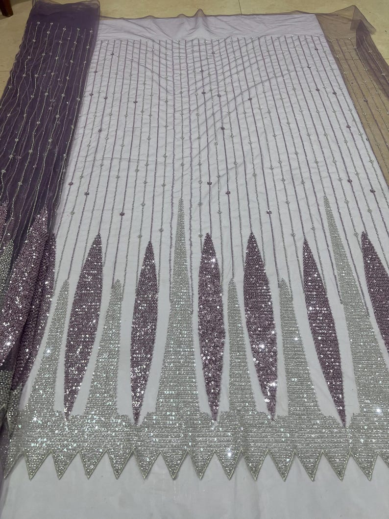 Fashion Embroidery Swiss Voile Lace Sequin Lace Fabrics Heavy Beaded