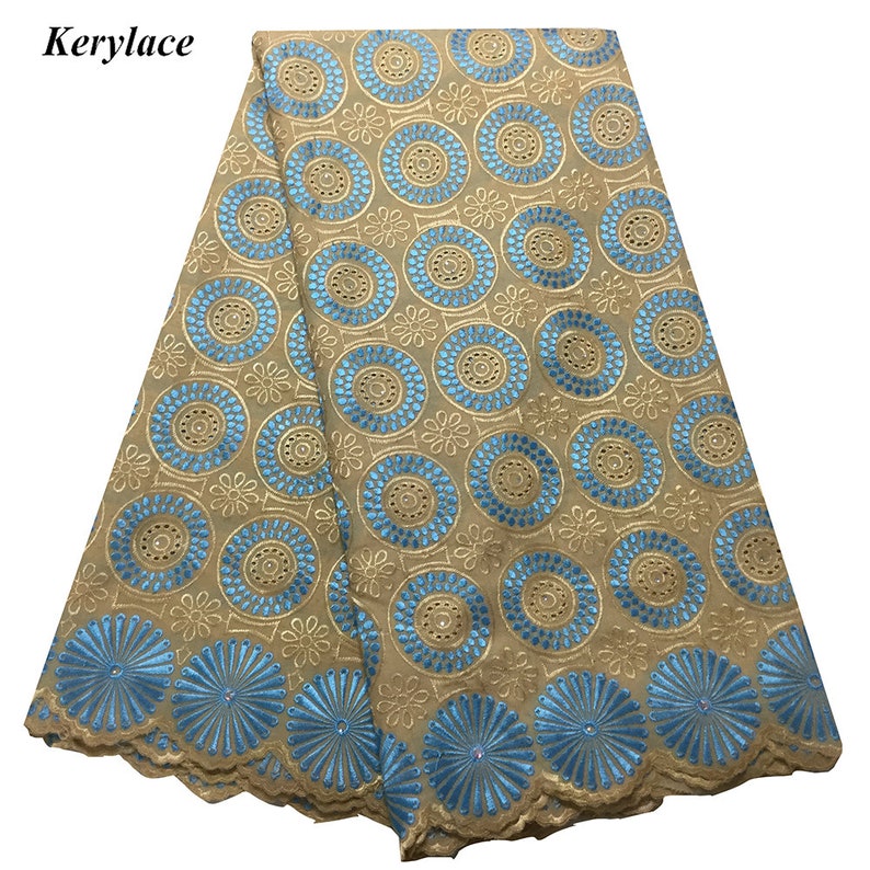 African Lace Fabric High Quality Cotton Nigerian Dry Fabric 5 Etsy