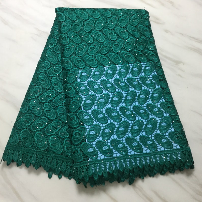 Grey Dark Blue New High Quality African Cord Lace Fabric with stones Guipure Fabric 5 YardsLot For Women Dress Embroidery Mesh French Lace
