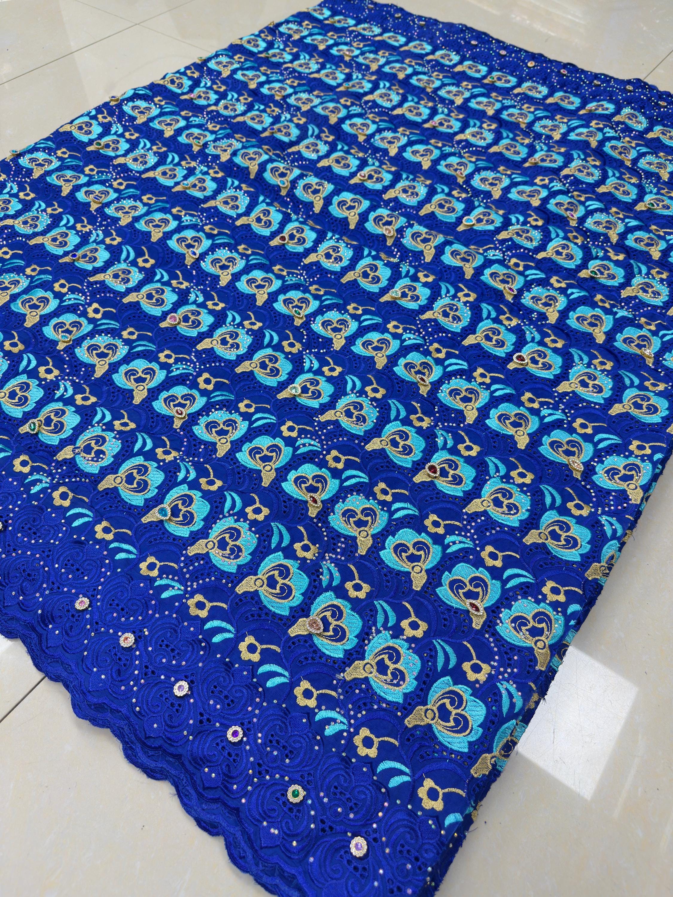 Tela de encaje de algodón africano nigeriano de 5 yardas, tela de gasa suiza  bordada, encaje bordado para mujer, fiesta, verde, negro y verde, nueva -  Etsy México, image size:2250x3000