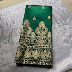 5 Yards/Pieces George Lace Sequin Tulle Net Lace Fabric Silk Tissu Embroidery New Raw Voile Lace Wedding Bridal Fabric Tissu Wine Green 2024