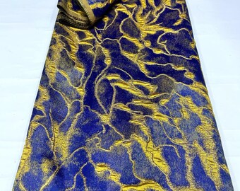 Jacquard Fabric African Lace Fabric Nigerian Style Textile 5 Yards Wedding Drss Blue
