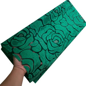 Green Embroidery Jacquard Fabric 5 Yards Lace Fabric Stamping Swiss Voile Lace Tissu African Lace Fabric French Tulle Lace Bridal Dress 2024