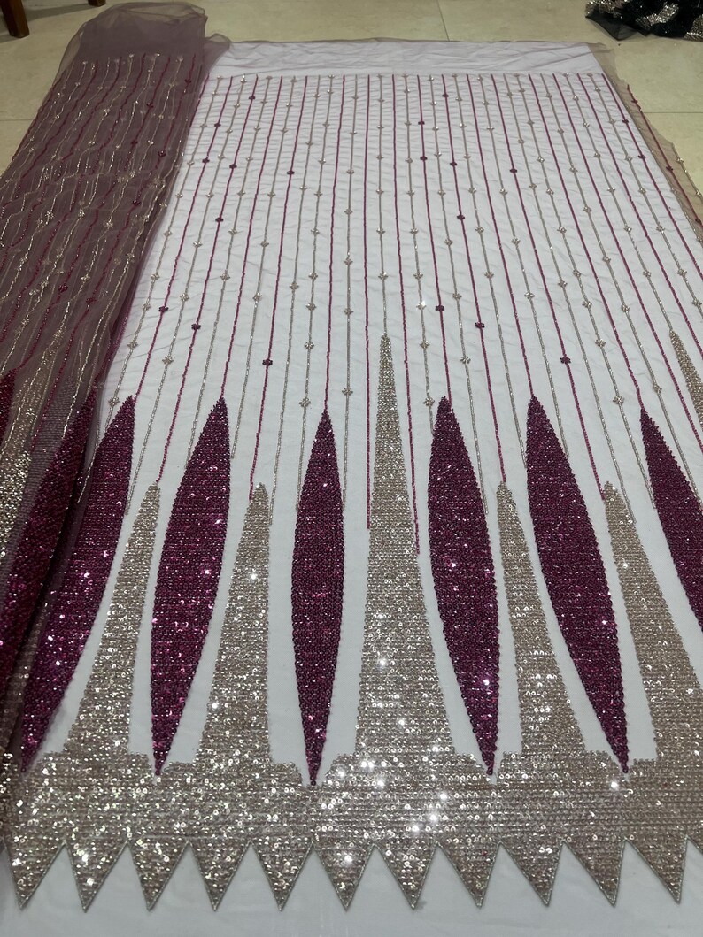 Fashion Embroidery Swiss Voile Lace Sequin Lace Fabrics Heavy Beaded