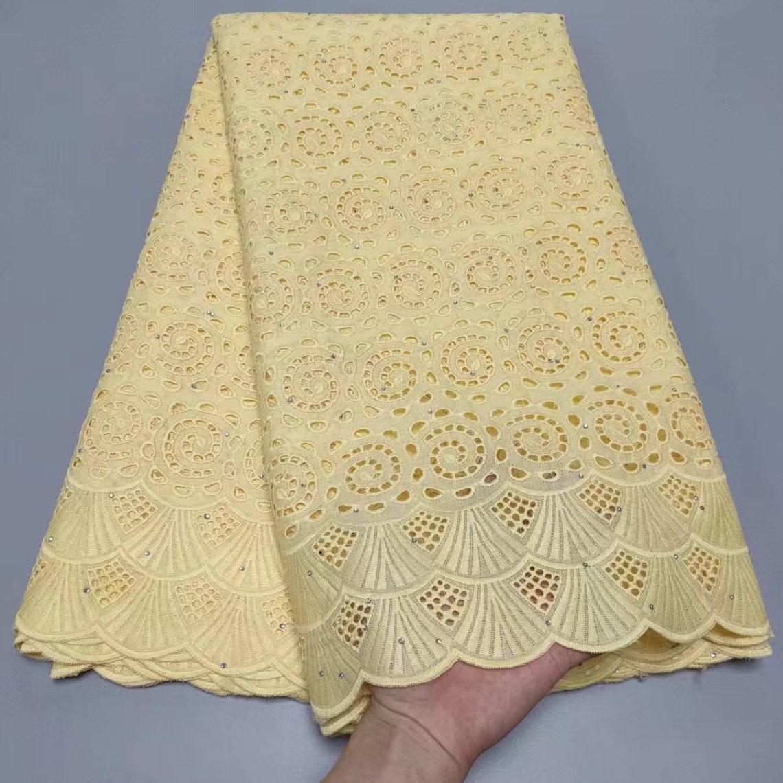 Dry Lace High Quality African Lace Fabric Cotton 5 Yards Etsy