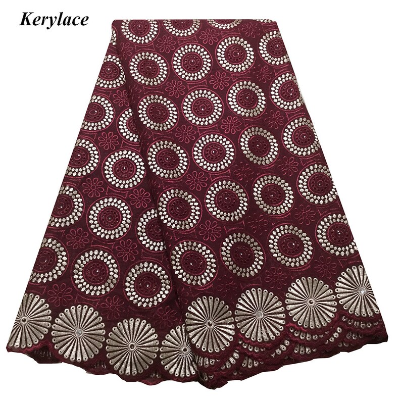 African Lace Fabric High Quality Cotton Nigerian Dry Fabric 5 Etsy