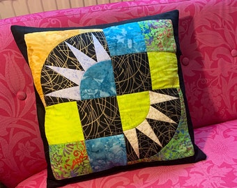 Handmade Patchwork Cushion Cover - New York Beauty