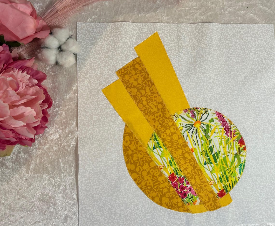 Patchwork Moon Applique Patchwork Block Pattern - Moon Surprise! Pdf Sewing Pattern - Etsy