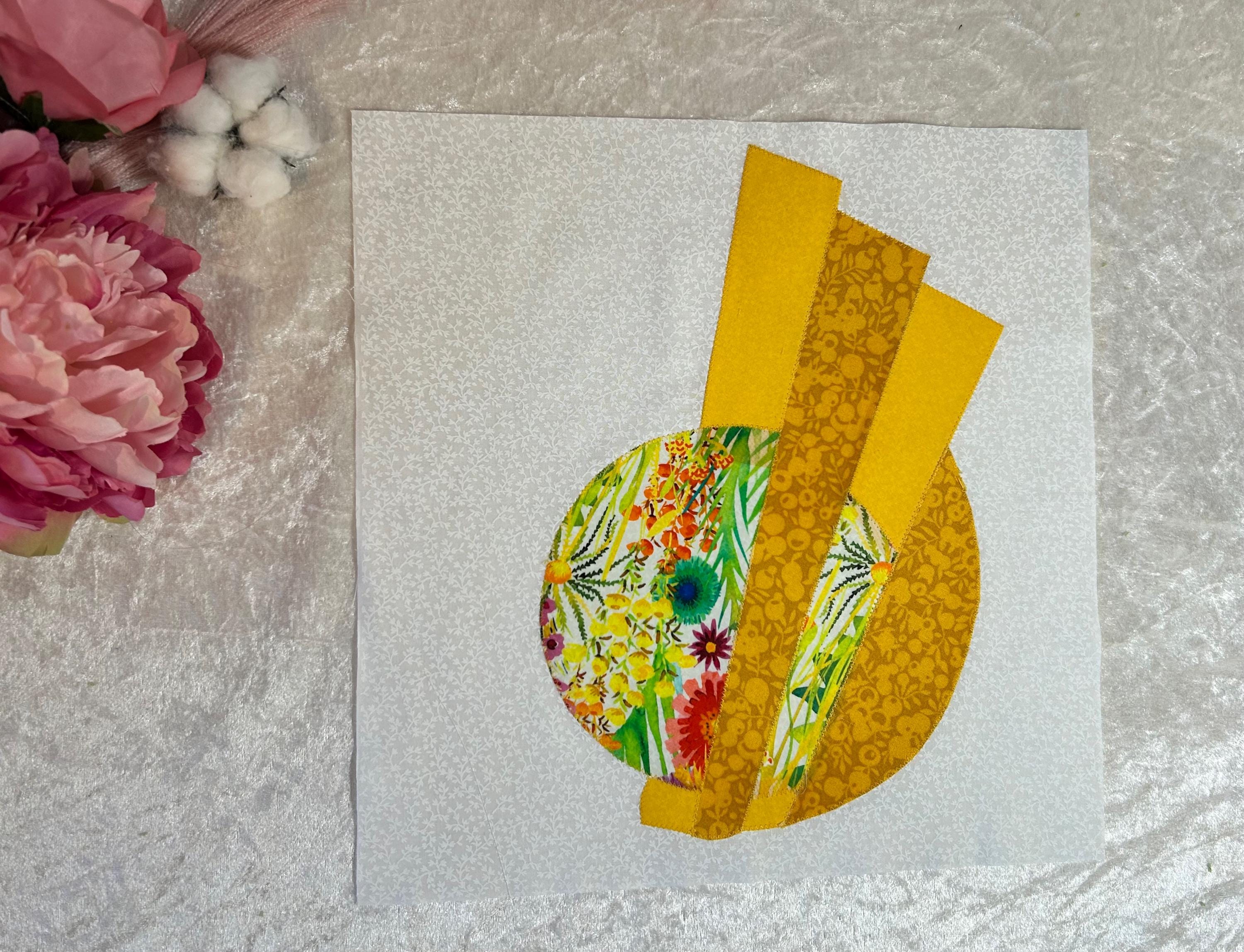 Patchwork Moon Applique Patchwork Block Pattern - Moon Surprise! Pdf Sewing Pattern - Etsy