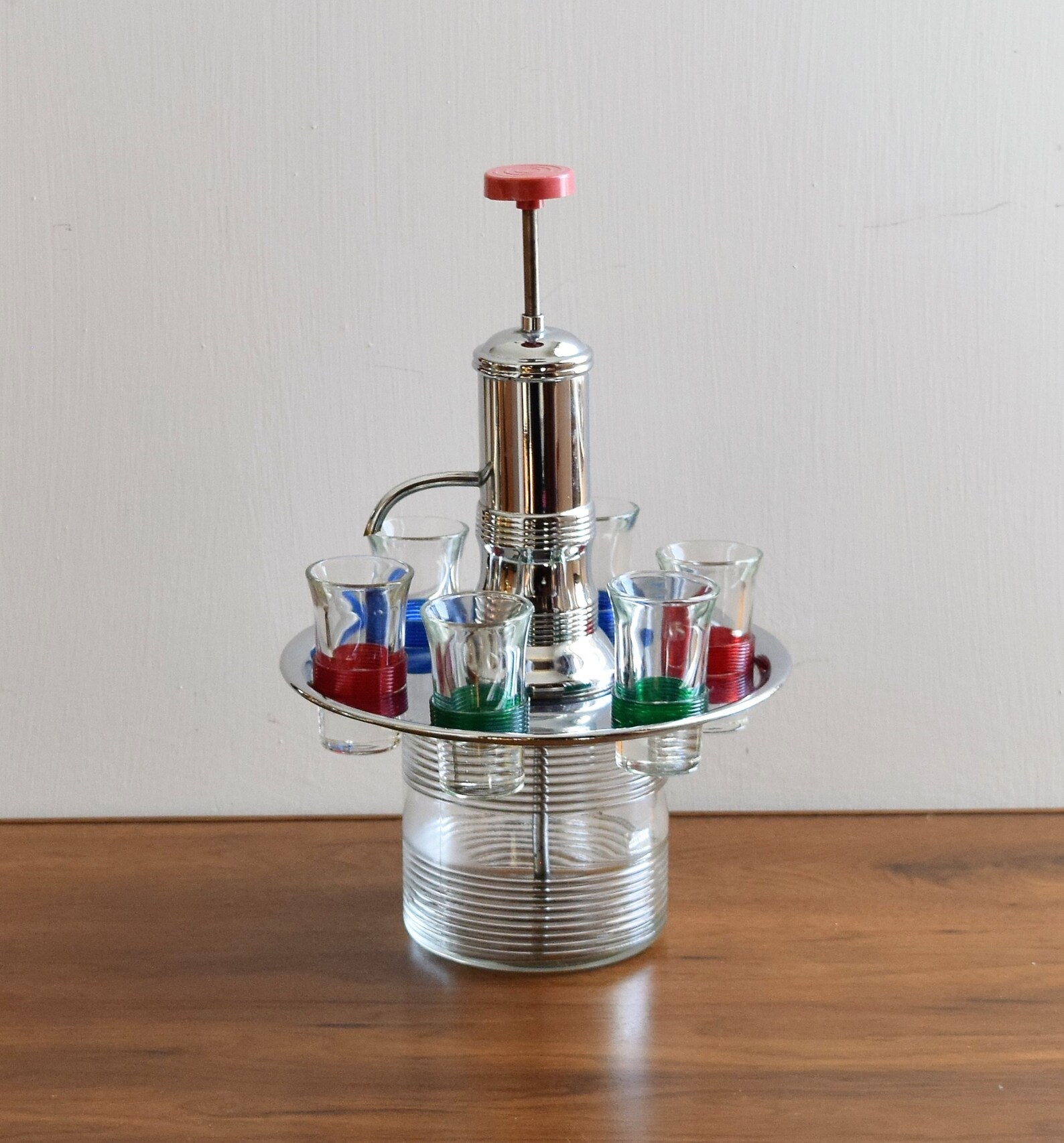 Liquor Decanter Pump Dispenser Set with Shot Glasses/Novelty Etsy