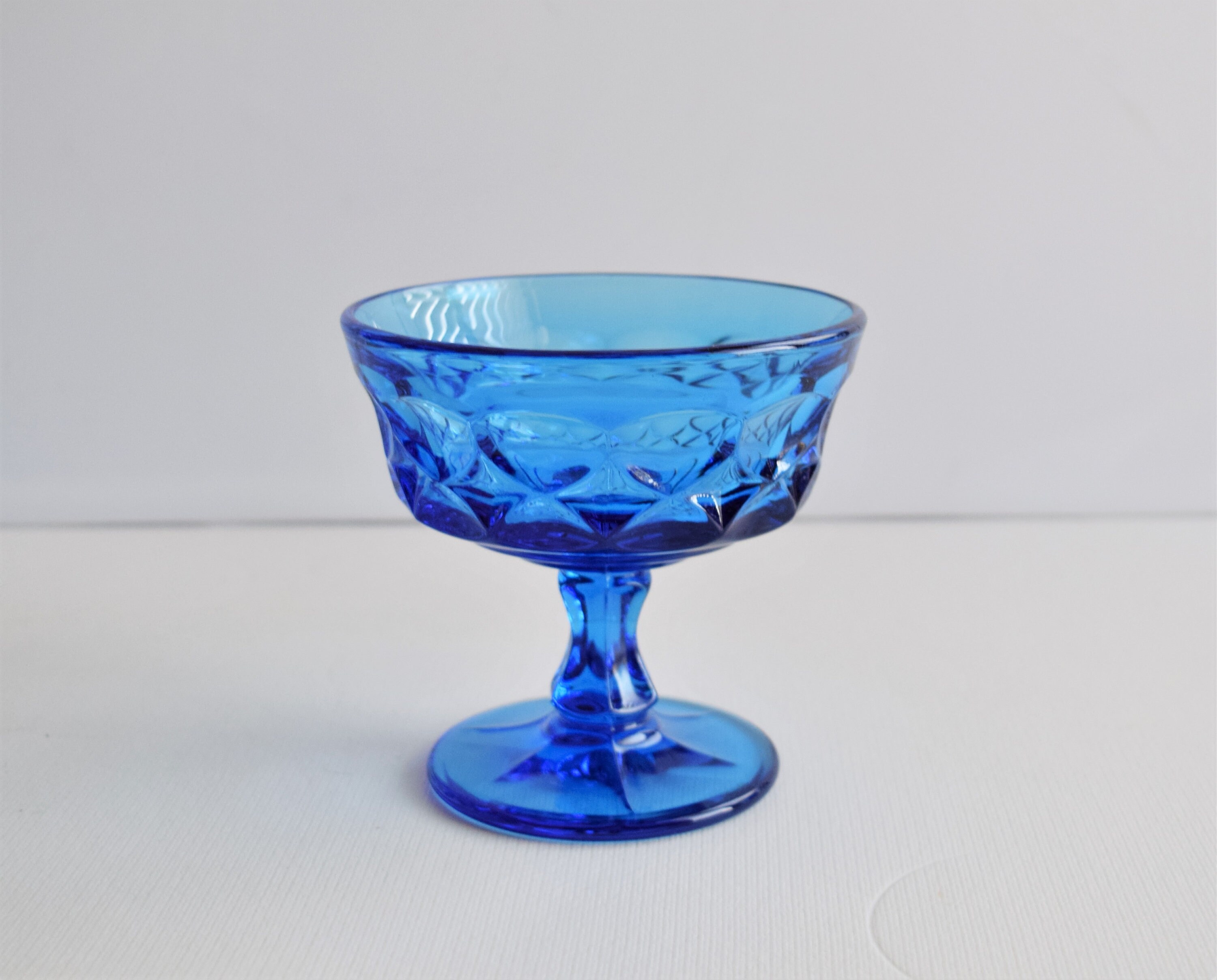 Set of 6 Noritake Perspective Glasses 3sizes Blue Goblets Champagne