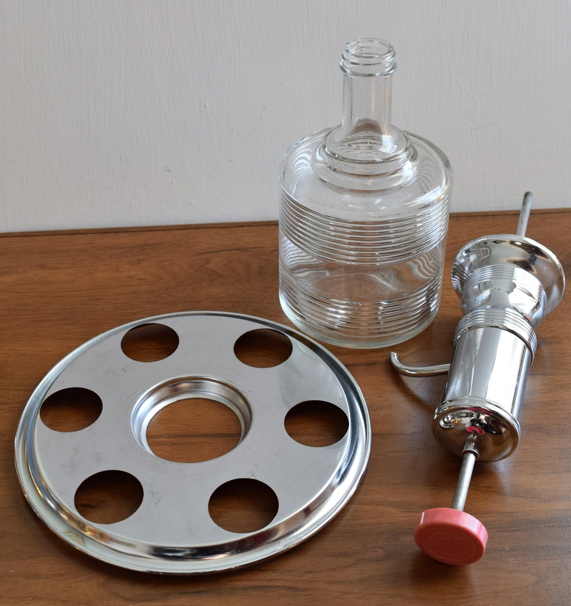 Liquor Decanter Pump Dispenser Set with Shot Glasses/Novelty Etsy