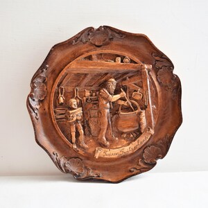 Vintage Swiss Chalet Replica Wall Hanging