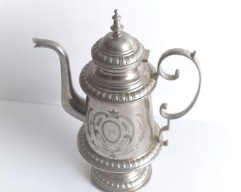 Ostberg & L Silver Tone Teapot/ Swedish Coffee Pot