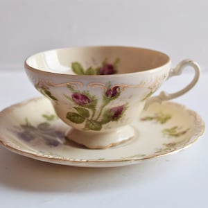 Norcrest Porzellan Tasse und Untertasse / China Made in Japan