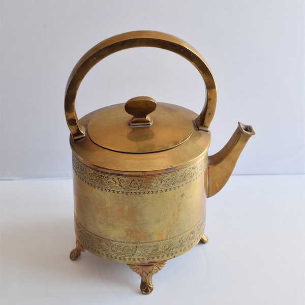 Brass Teapot Etsy