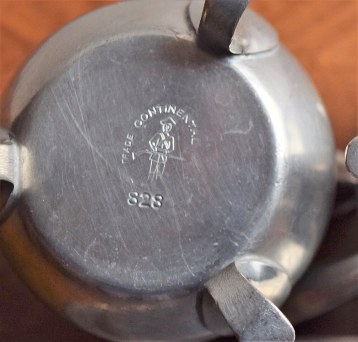 Trade Continental Mark Pewter Sugar and Creamer Set With Etsy UK