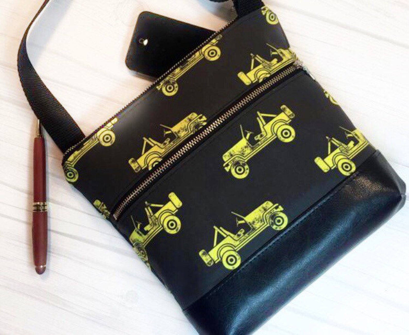 Jeep crossbody yellow Jeep Wrangler purse yellow wrangler Etsy