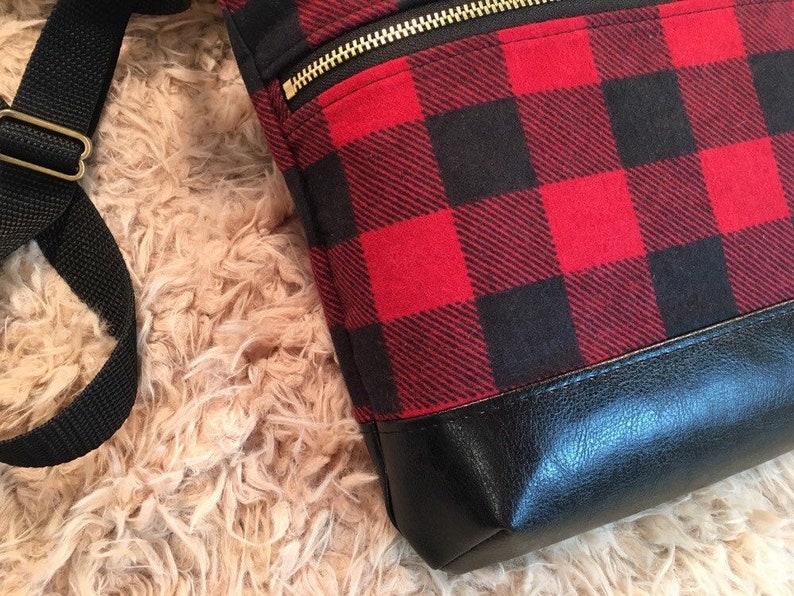 buffalo plaid crossbody