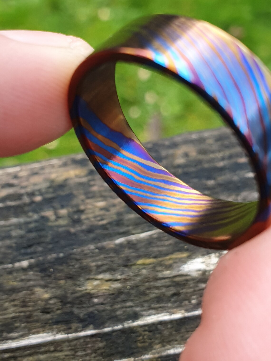 Timascus Ring Mens Wedding Ring Mens Ring Titanium Etsy