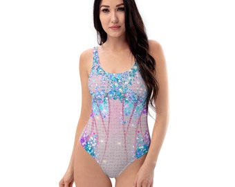 Lover Inspired One-Piece Swimsuit (details are printed, not 3D)