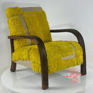 Moroccan Living Room Chair, Cozy Armchair for Dining Room, Vintage Moroccan Chair, Mid Century Lounge Chair, Rustic Wooden Chair